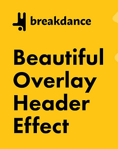 Breakdance – Sticky Overlay Header